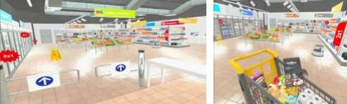 Imaxes do proceso de compra no supermercado virtual