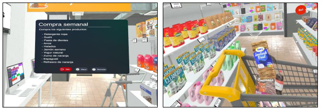 Imaxes do proceso de pago no supermercado virtual